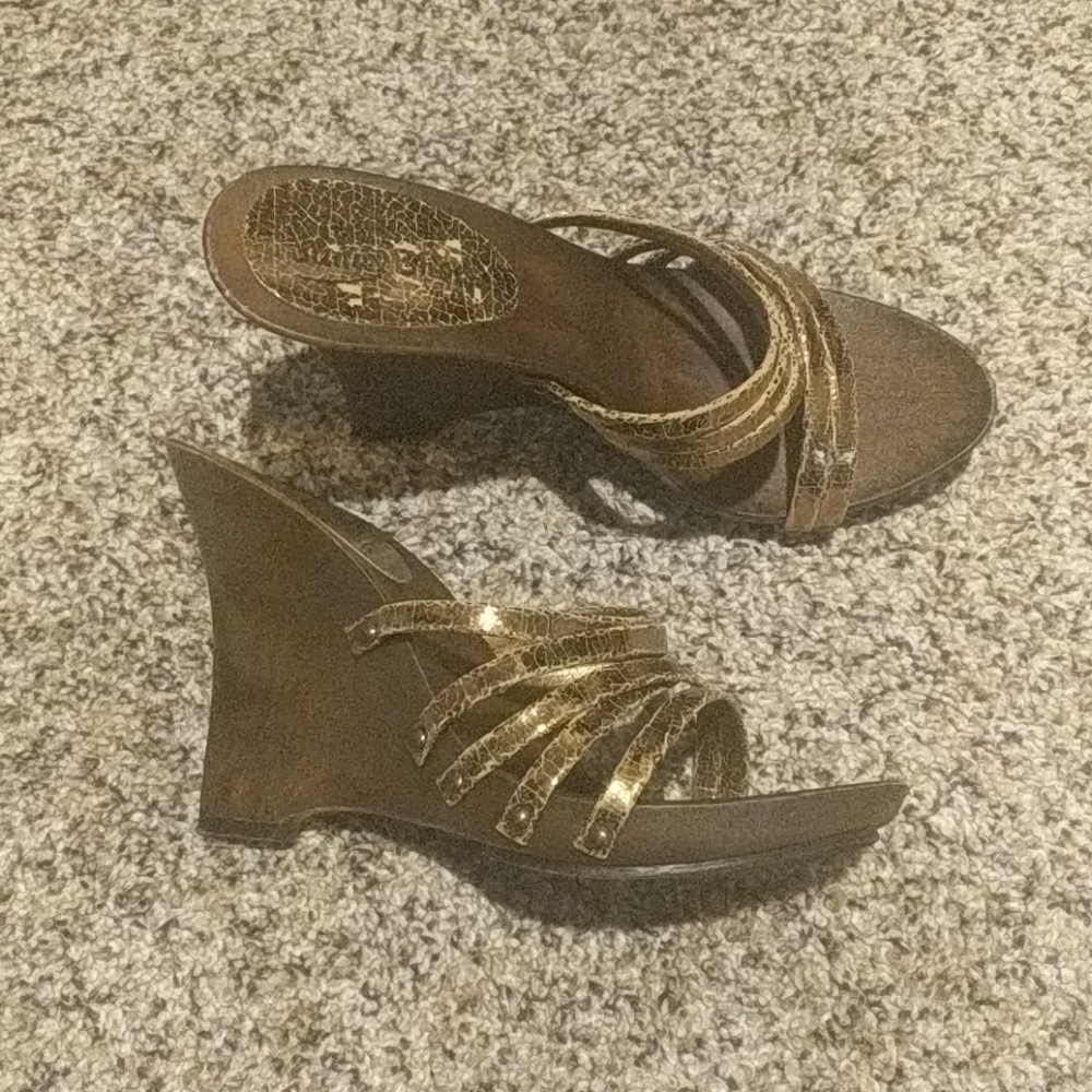 Bronze Methalic Sandals for summer